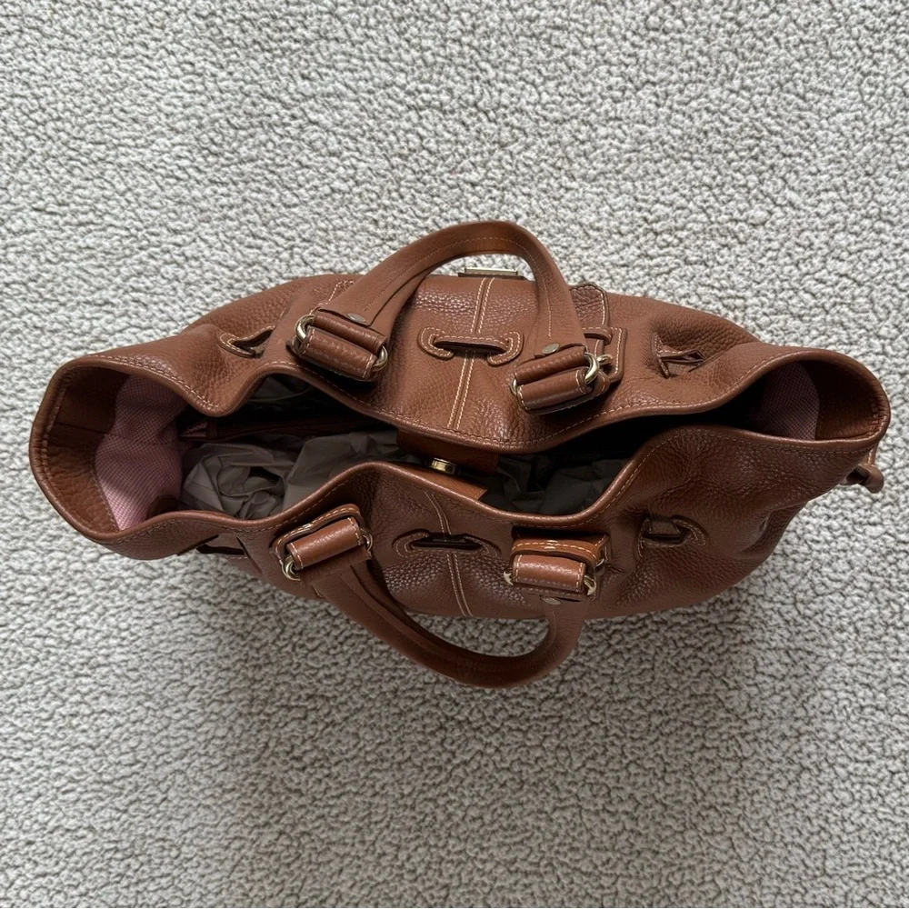 ✝️ Dooney & Bourke | Caramel Pebble Grain Satchel - Picture 5 of 11